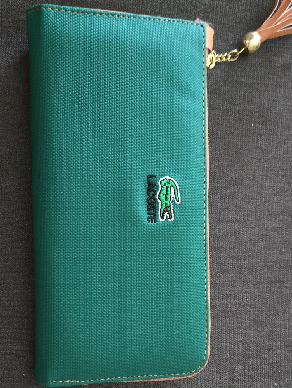 Lacoste Green Zip Wallet